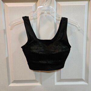 NWOT:  Leisure/Sleep Pullover Bra - Black - Plus Size 3X